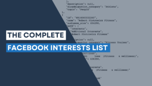 facebook target audience cheatsheet