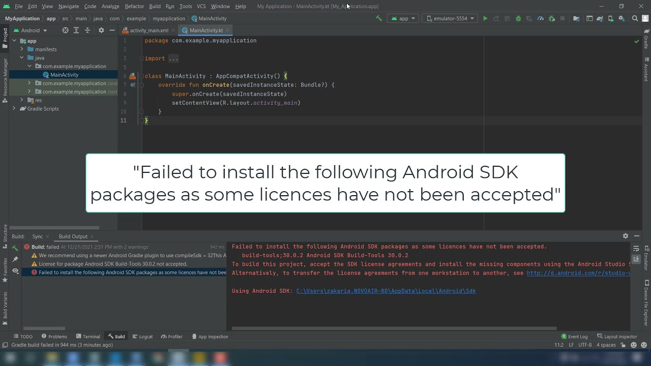 Solved Failed To Install The Following Android SDK Packages As Some ...